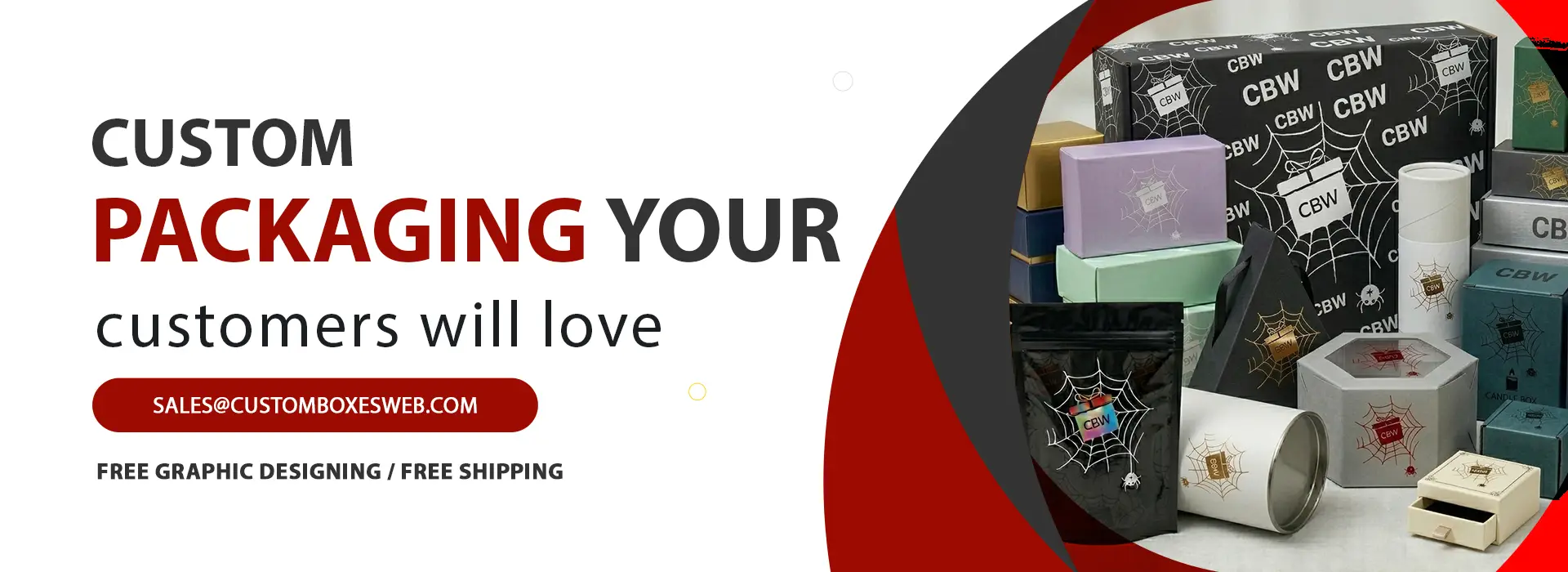 custom packaging banner